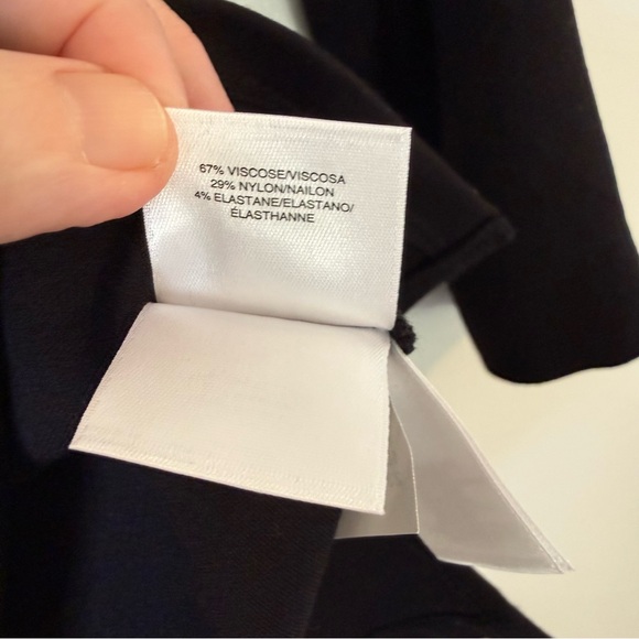 Anne Klein 3/4 Sleeve Knit Top Black & Ivory - Picture 7 of 7